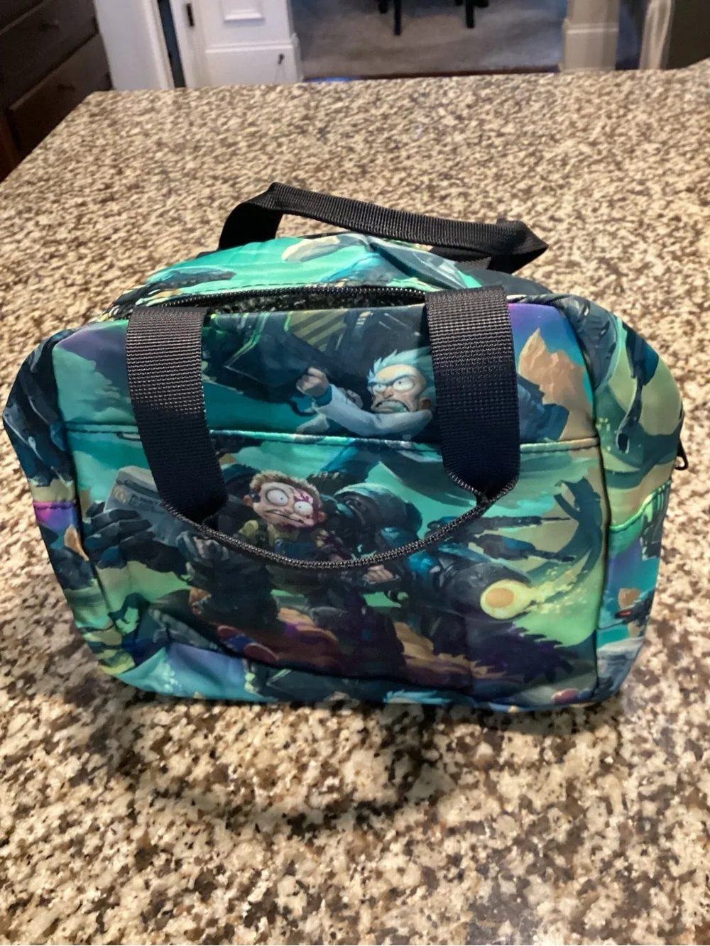 Kids Cartoon Adventure Backpack - Green Multi Print New With Out Tags